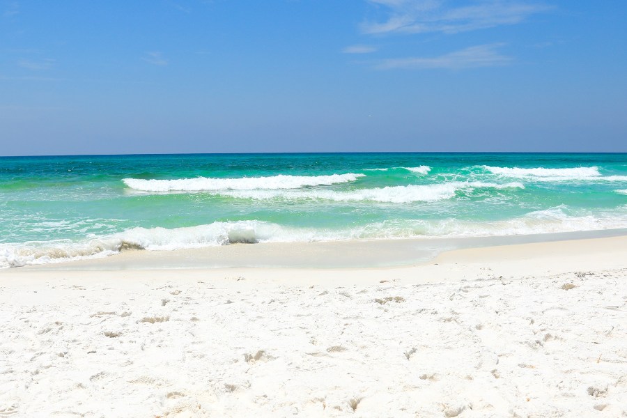 Sunny Summer day at the beach in Destin, Florida